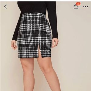 Checkered skirt